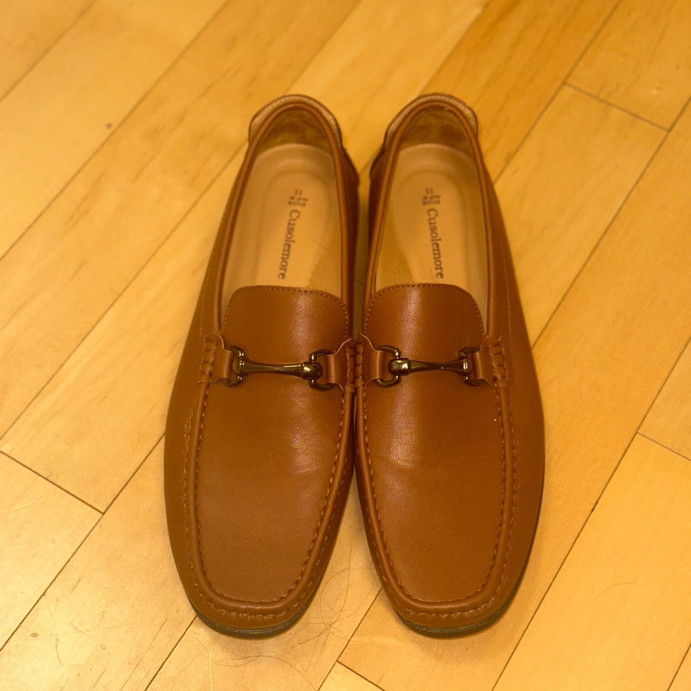 Brown Slip-On Loafers Classic Design